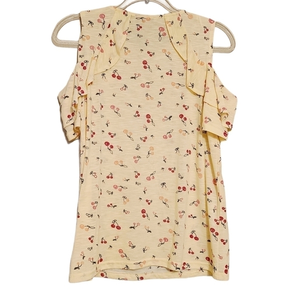 Juicy Couture | Cherry Printed Cold Shoulder Shirt (Size Medium) - Picture 13 of 13